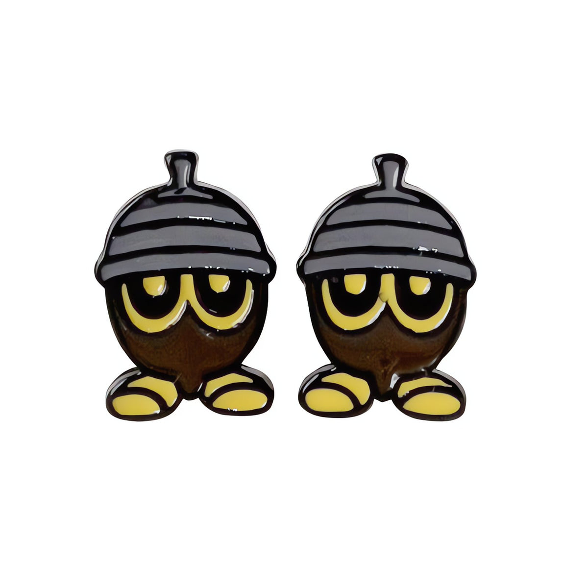 Pokémon stud earrings in surgical steel – Seedot