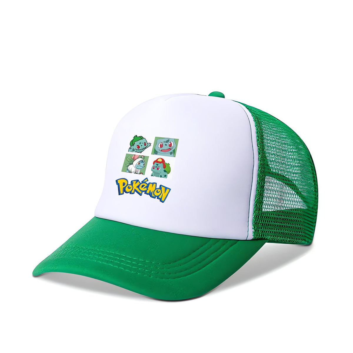 Pokémon summer cap with mesh back – Bulbasaur Green