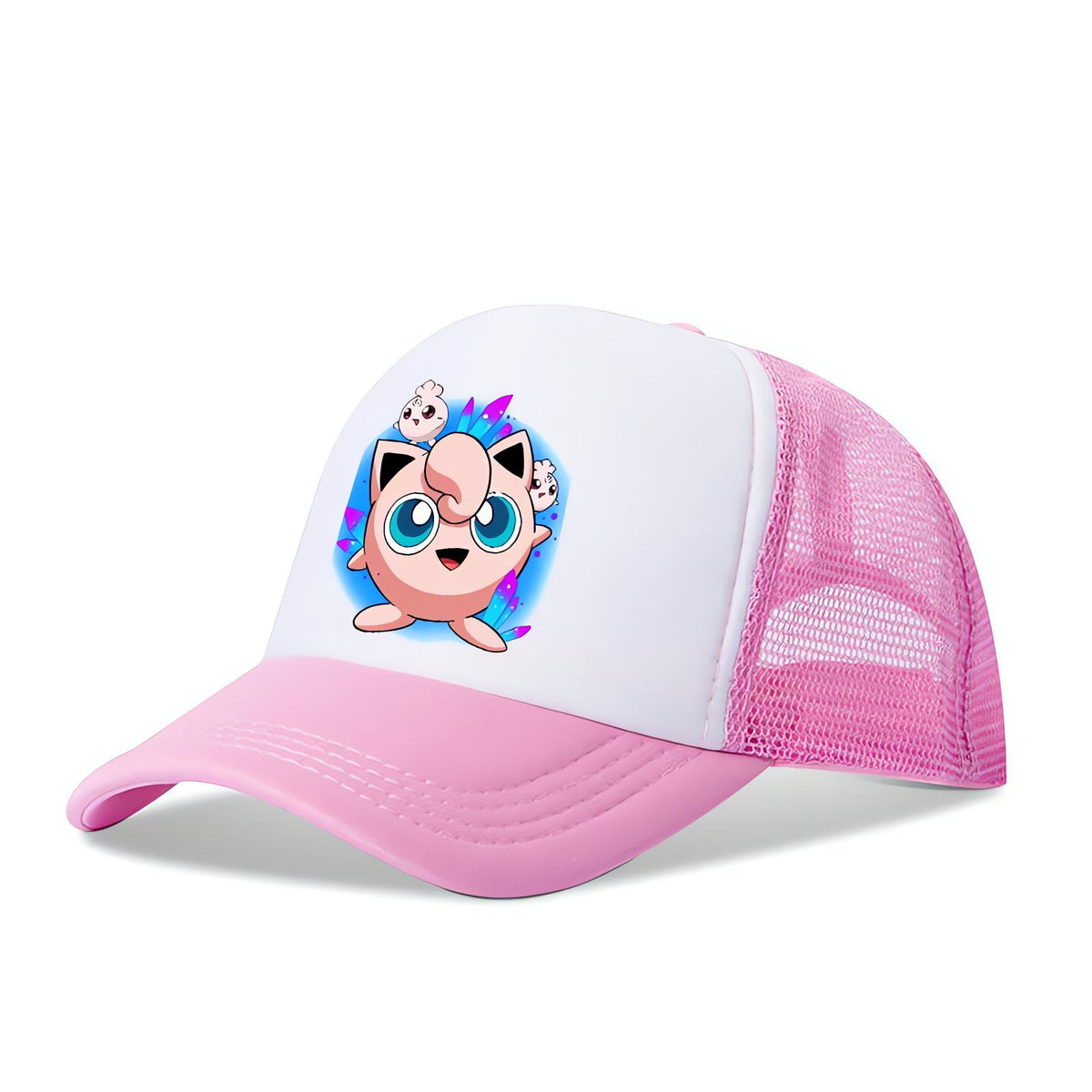 Pokémon summer cap with mesh back – Jigglypuff Pink