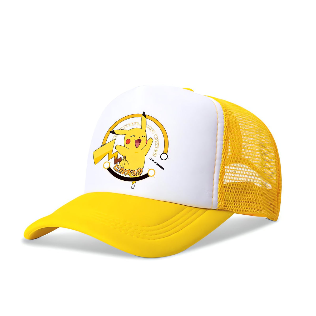 Pokémon summer cap with mesh back – Pikachu Yellow 2