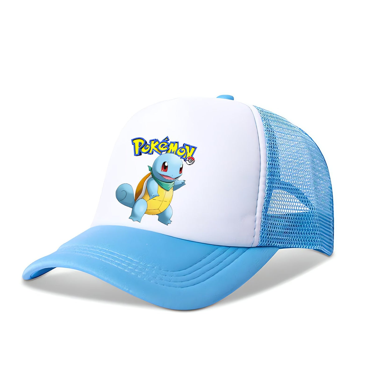 Pokémon summer cap with mesh back – Squirtle Light Blue