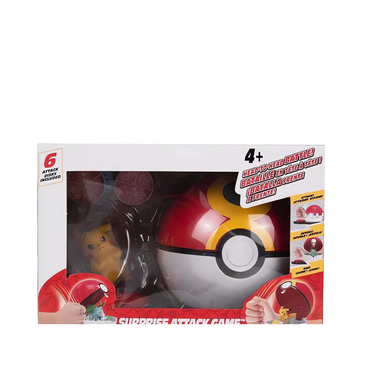 Pokémon Surprise Attack Game with Poké Ball and figure – Pikachu