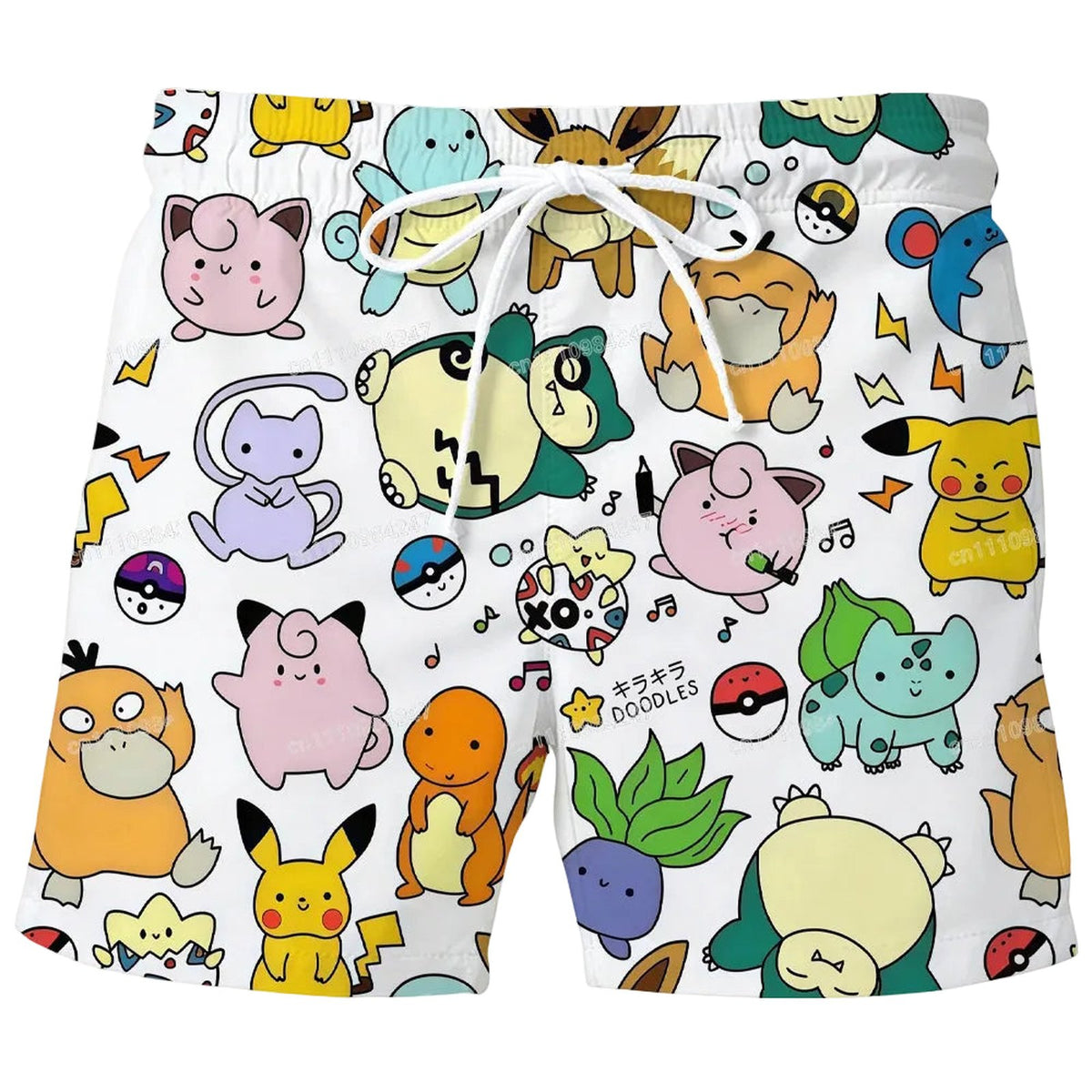 Pokémon swim shorts – Pokémon White
