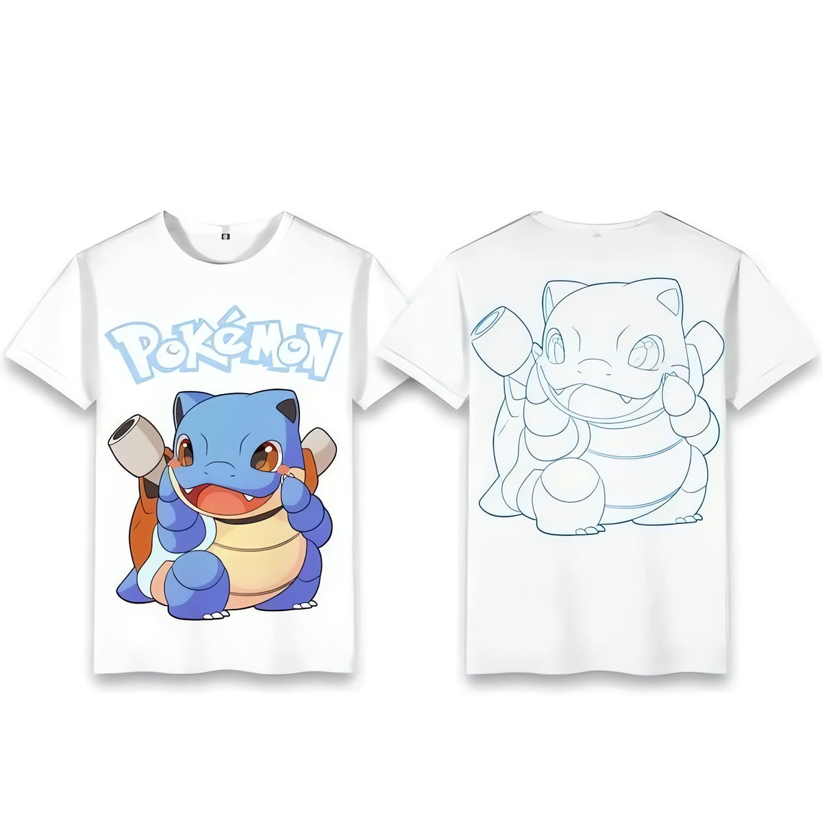 Pokémon T-shirt – Blastoise (White)