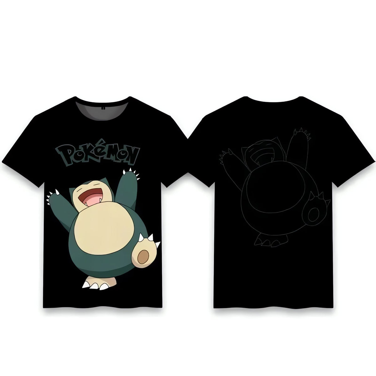 Pokémon T-shirt – Snorlax (Black)