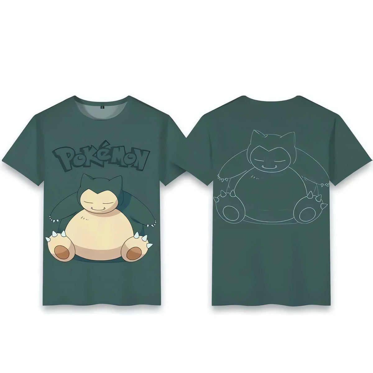 Pokémon T-shirt – Snorlax (Green)