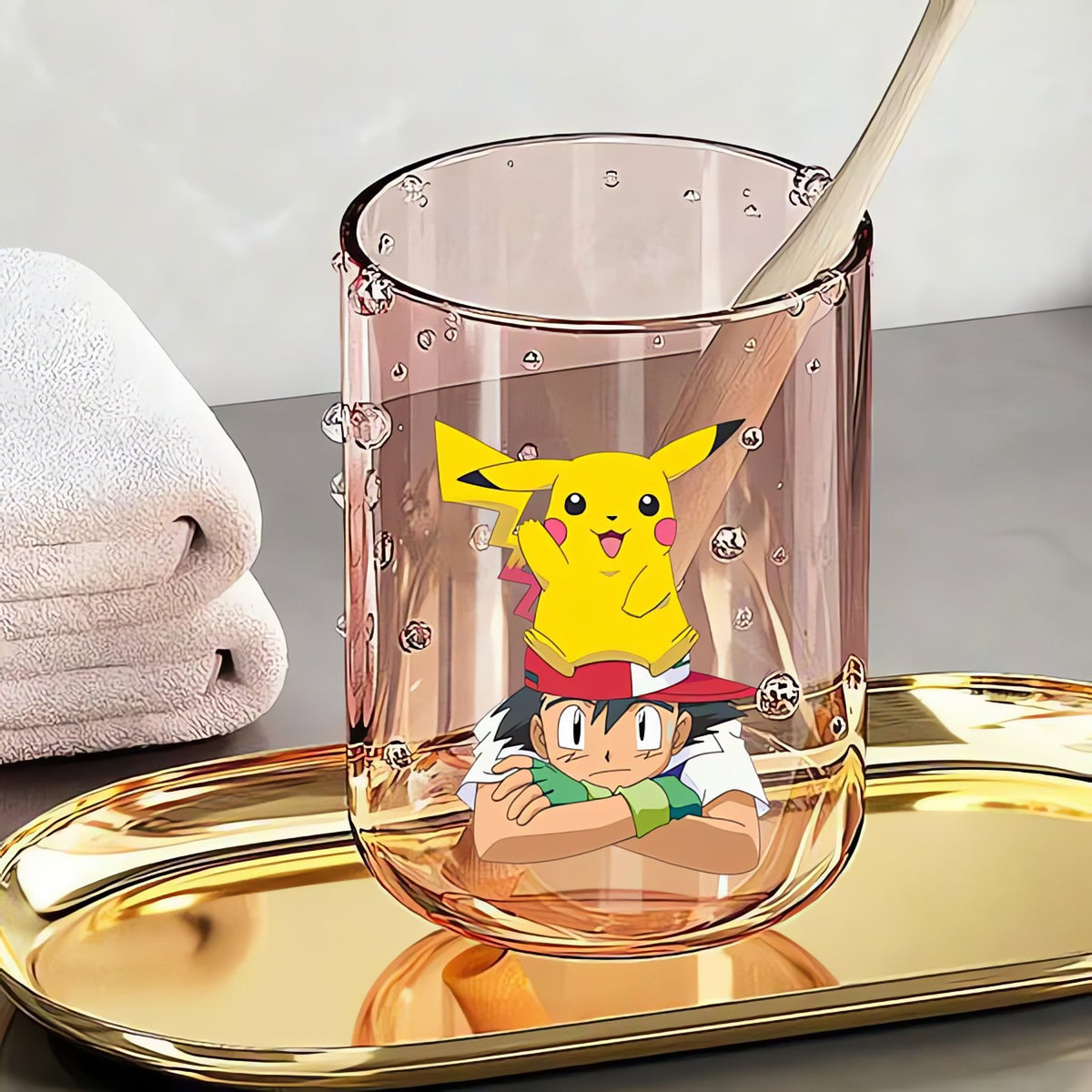 Pokémon toothbrush cup, 290ml – Ash Ketchum Pikachu