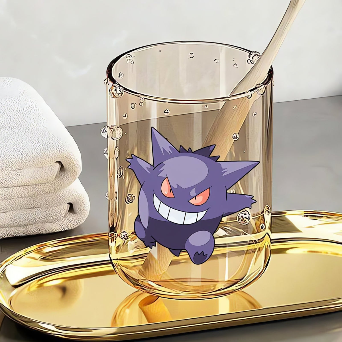 Pokémon toothbrush cup, 290ml – Gengar Brown
