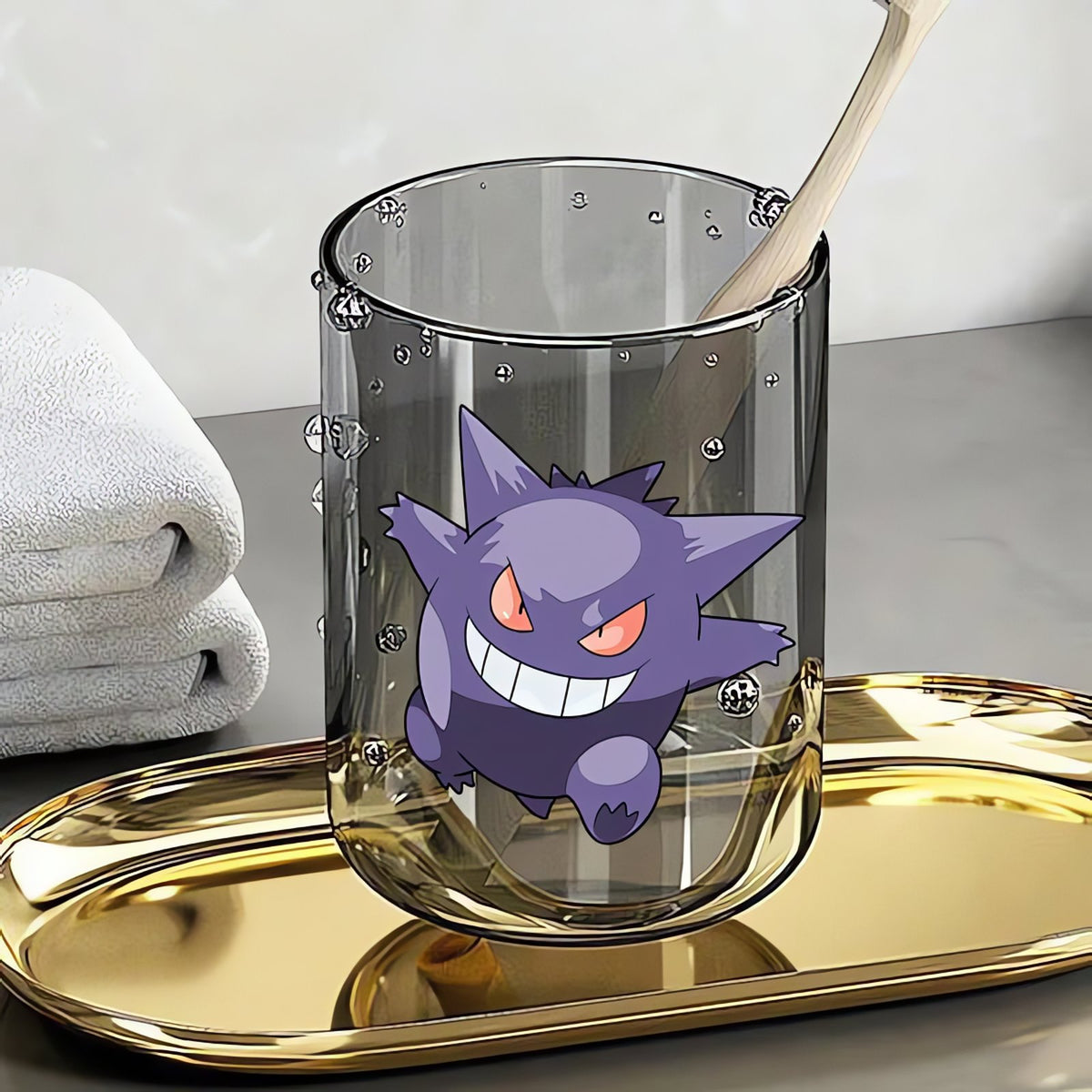 Pokémon toothbrush cup, 290ml – Gengar Dark Grey