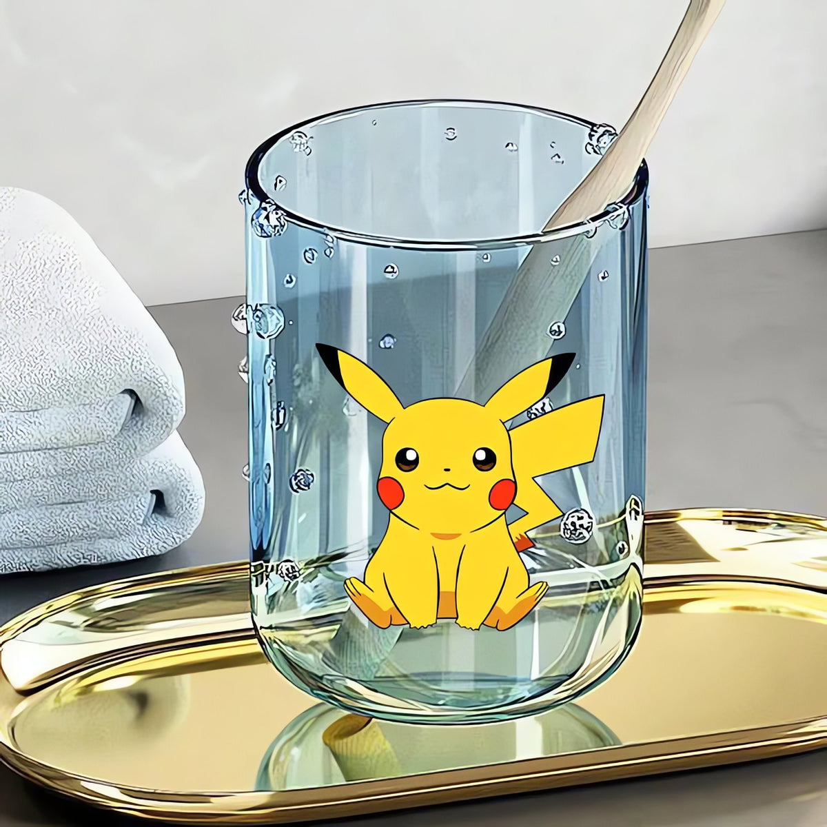 Pokémon toothbrush cup, 290ml – Pikachu Blue