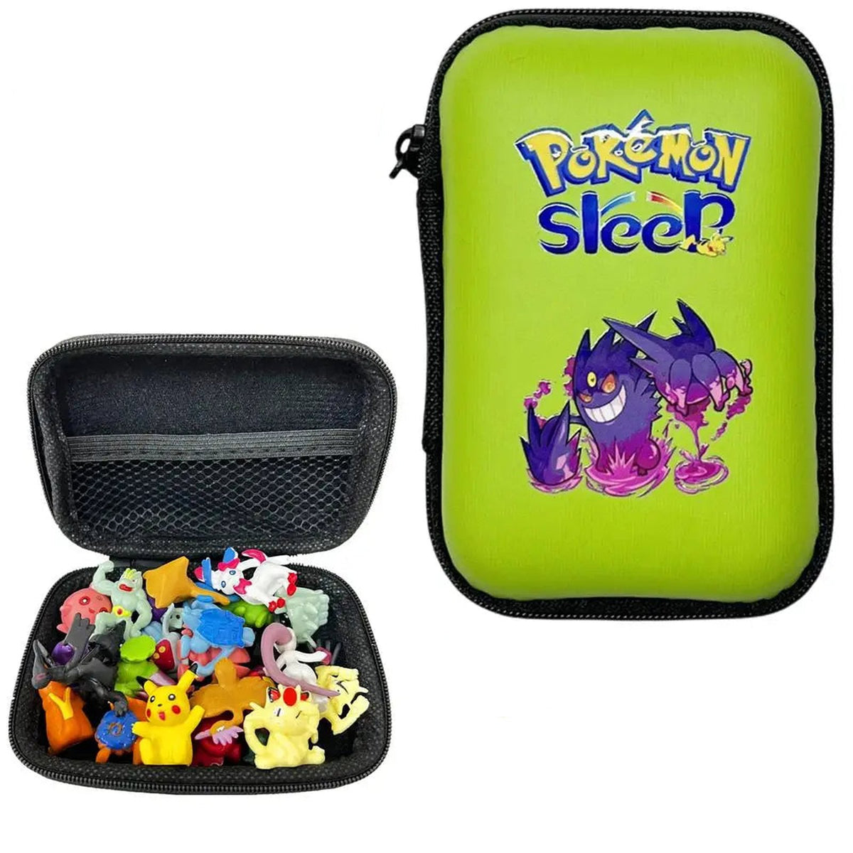 Pokémon trading card pouch and figures – Mega Gengar