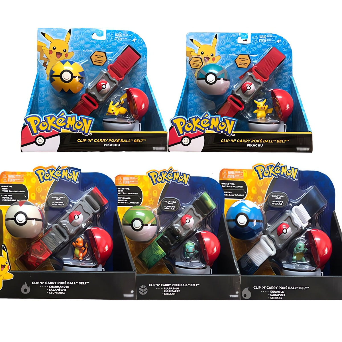 Pokémon trainer belt with Poké Ball and figure