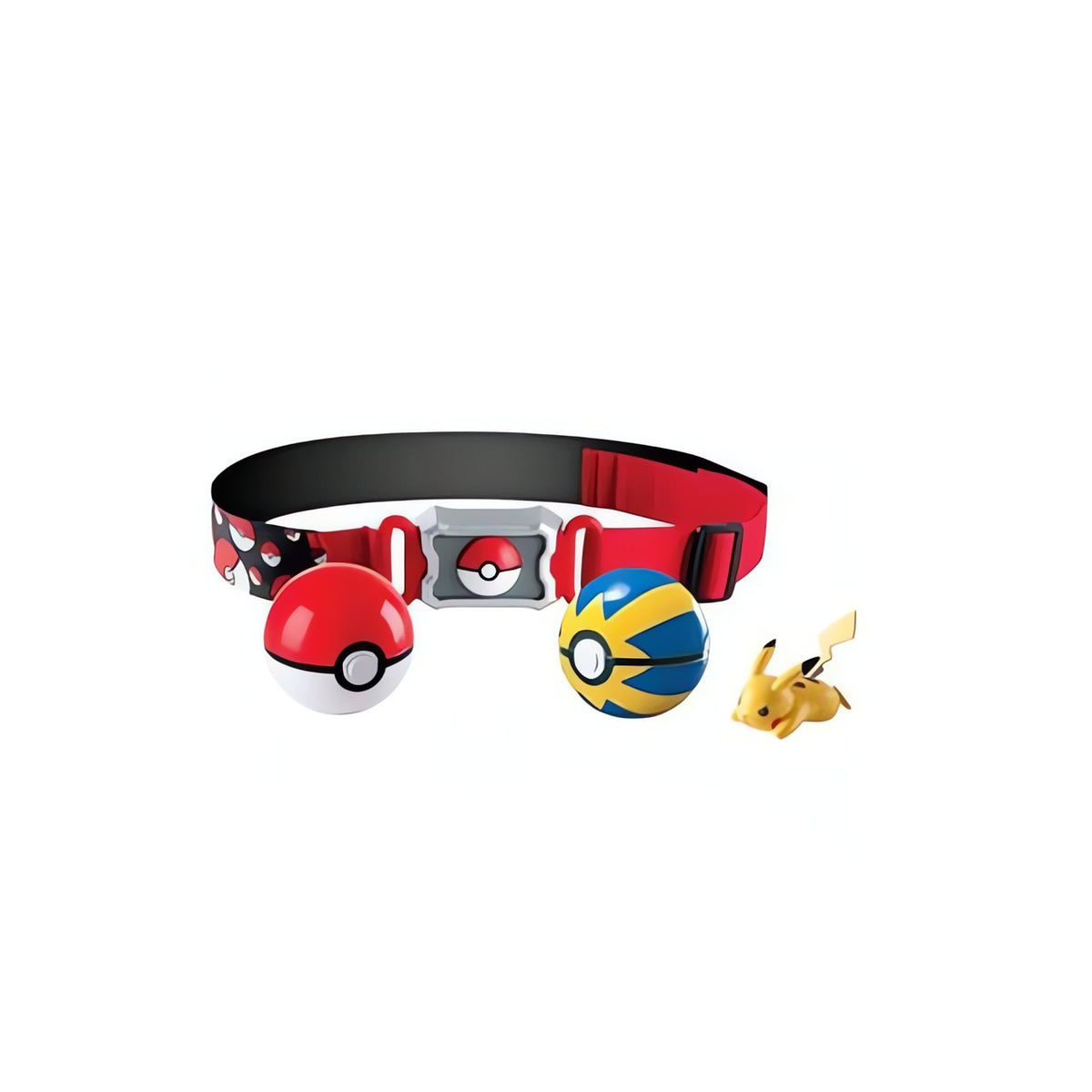 Pokémon trainer belt with two Poké Balls and a figure – Pikachu 2
