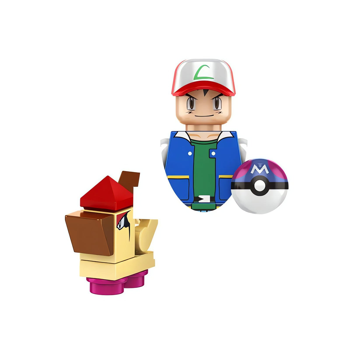 Pokémon trainer building block figure – Ash Ketchum