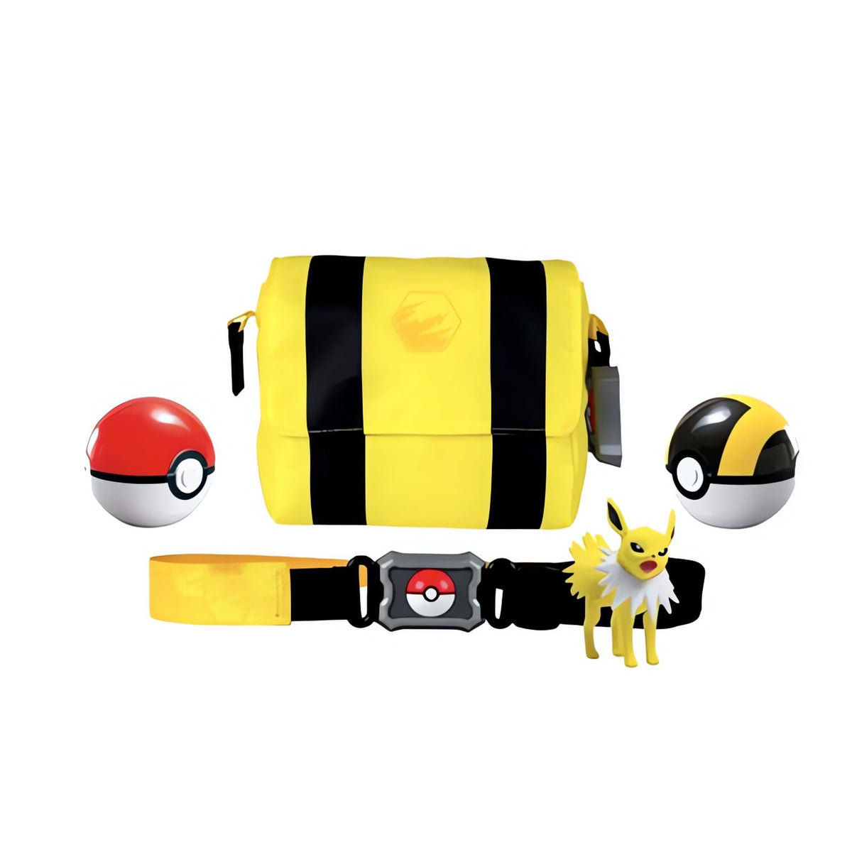 Pokémon trainer set with belt, Poké Balls, bag and figure – Jolteon