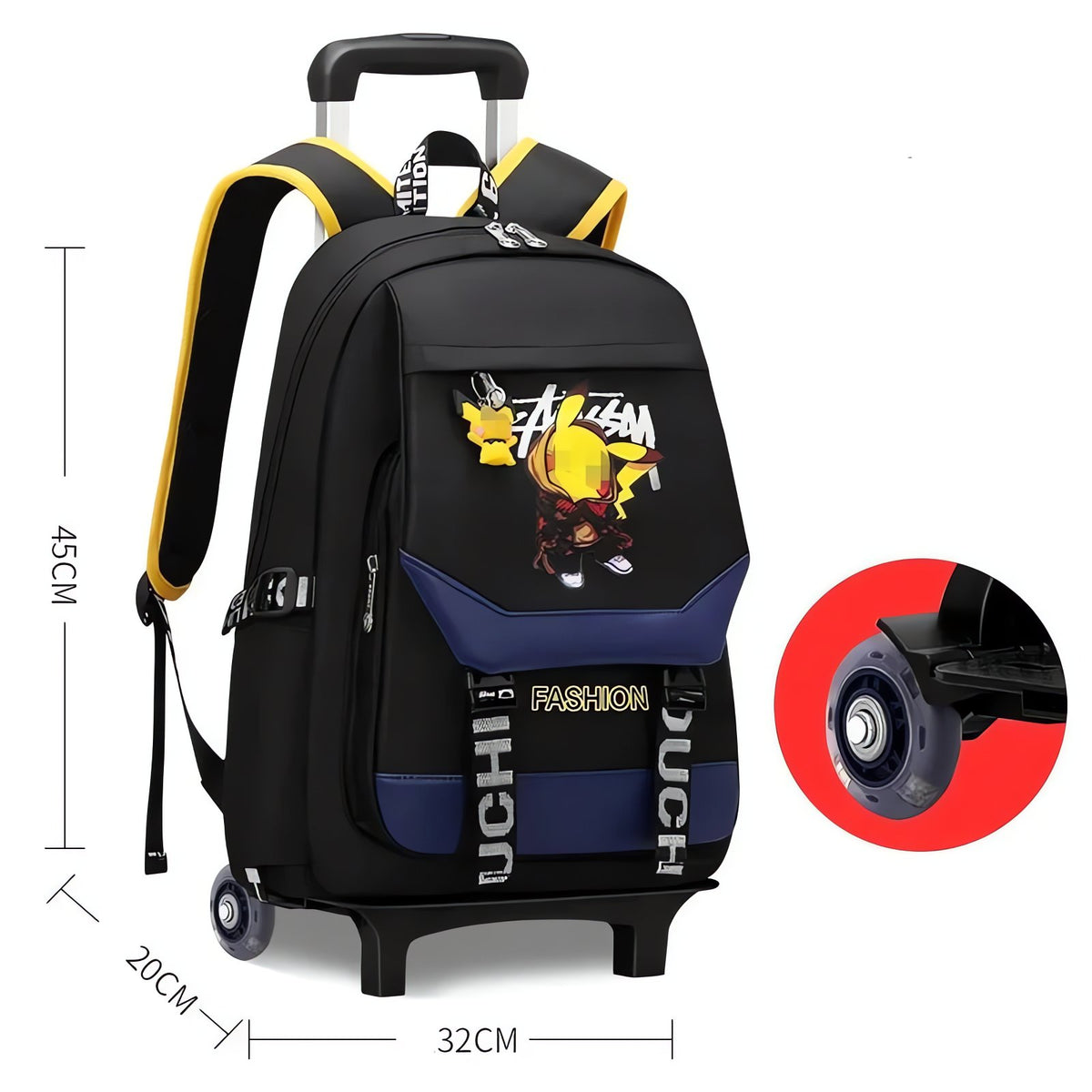 Pokémon trolley school bag – B / 1 wheel 1