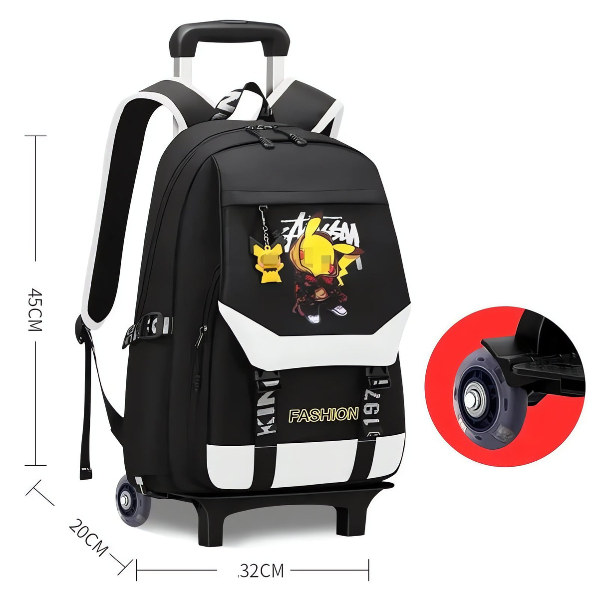 Pokémon trolley school bag – B / 1 wheel 2