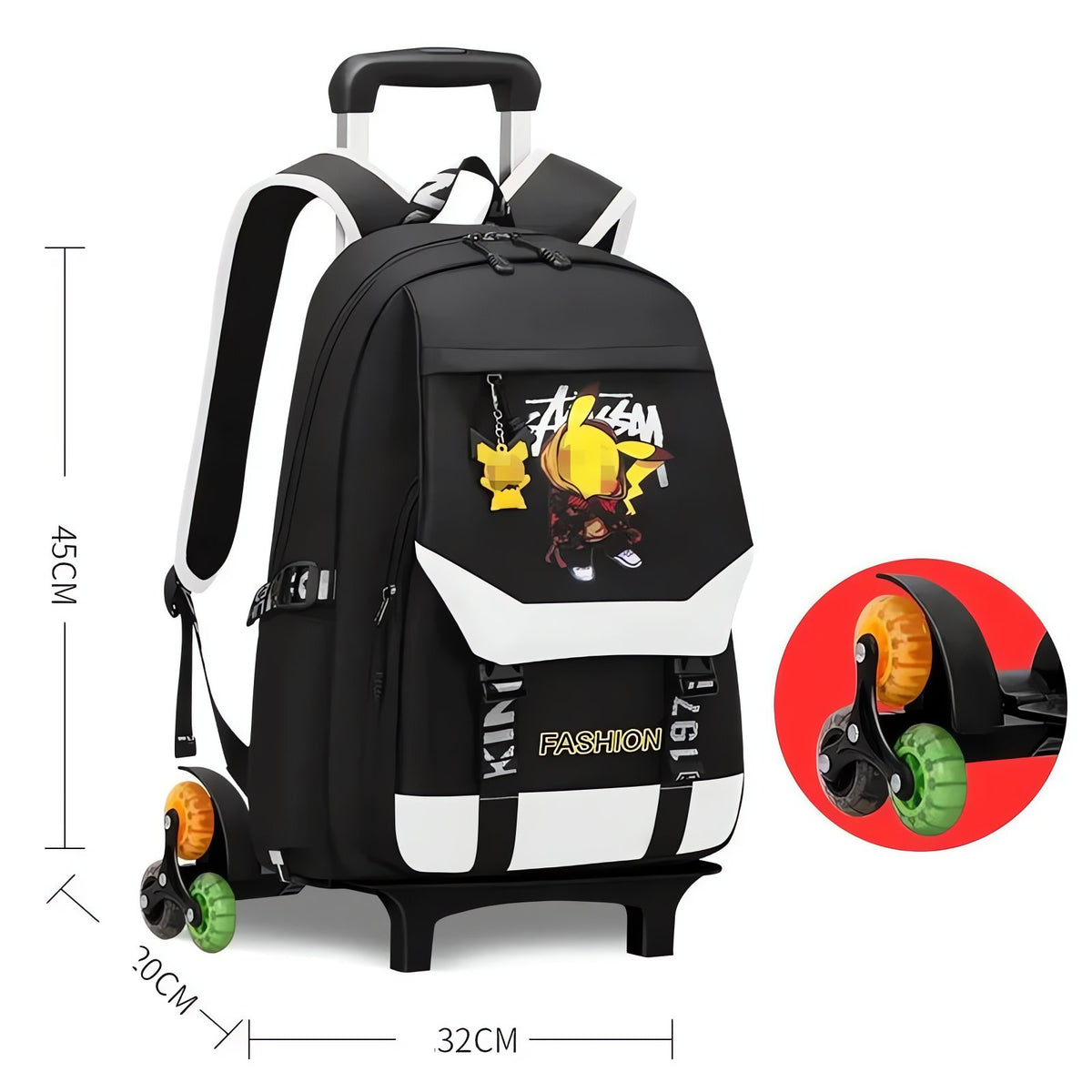 Pokémon trolley school bag – B / 3 wheels / P 2