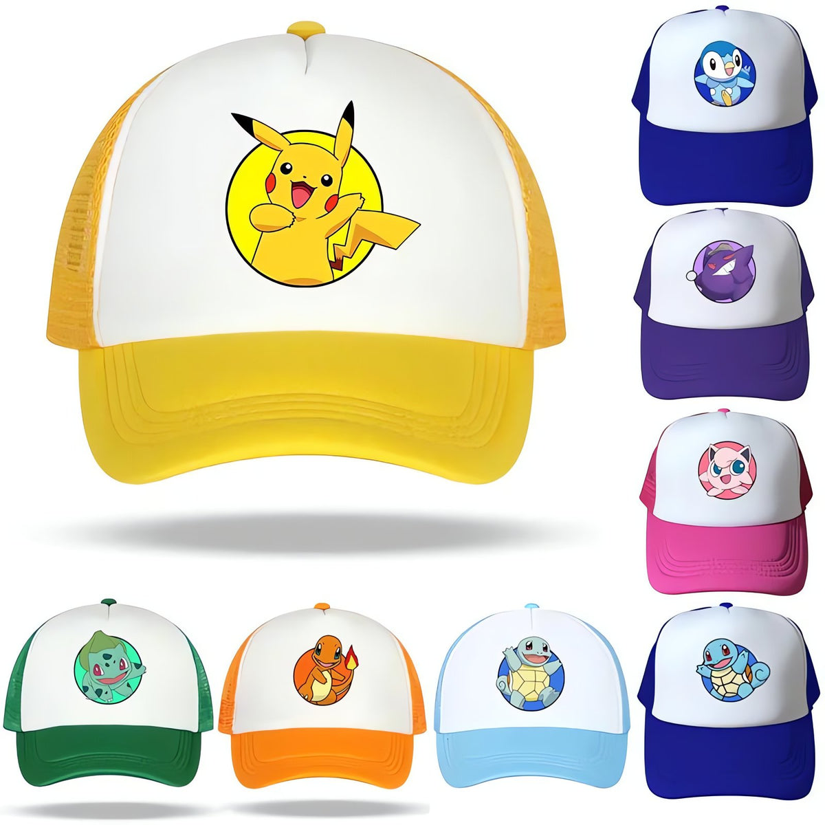 Pokémon trucker cap with mesh back