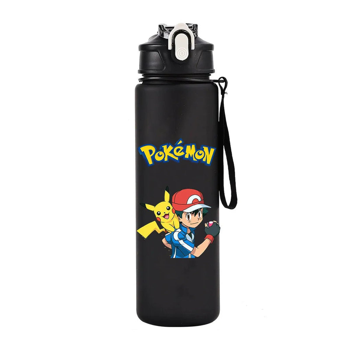 Pokémon water bottle, 700ml – Ash Ketchum B Black