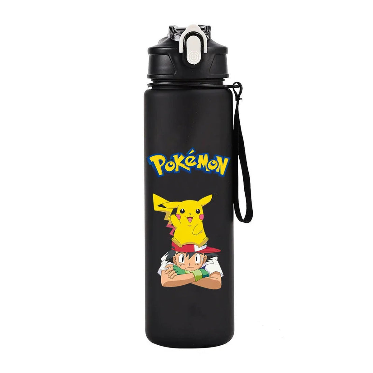 Pokémon water bottle, 700ml – Ash Ketchum Black