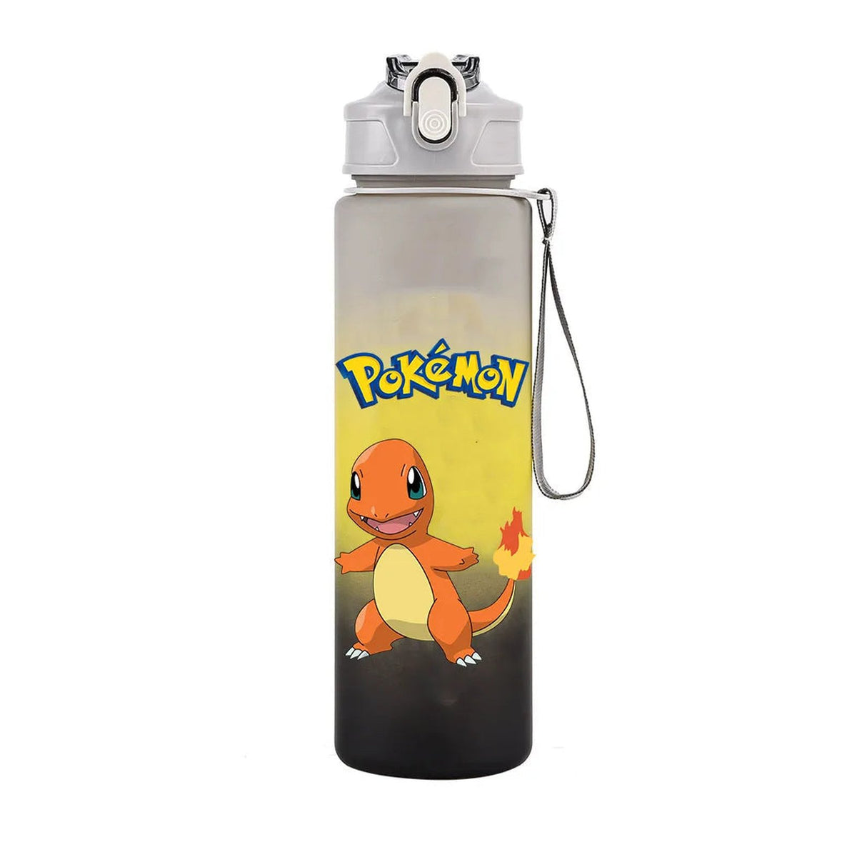 Pokémon water bottle, 700ml – Charmander Yellow & Grey