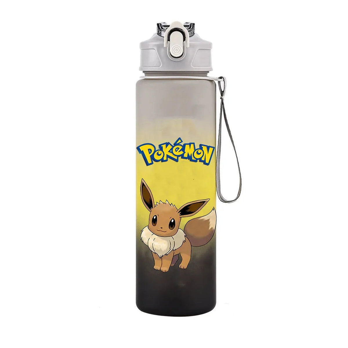 Pokémon water bottle, 700ml – Eevee Yellow & Grey