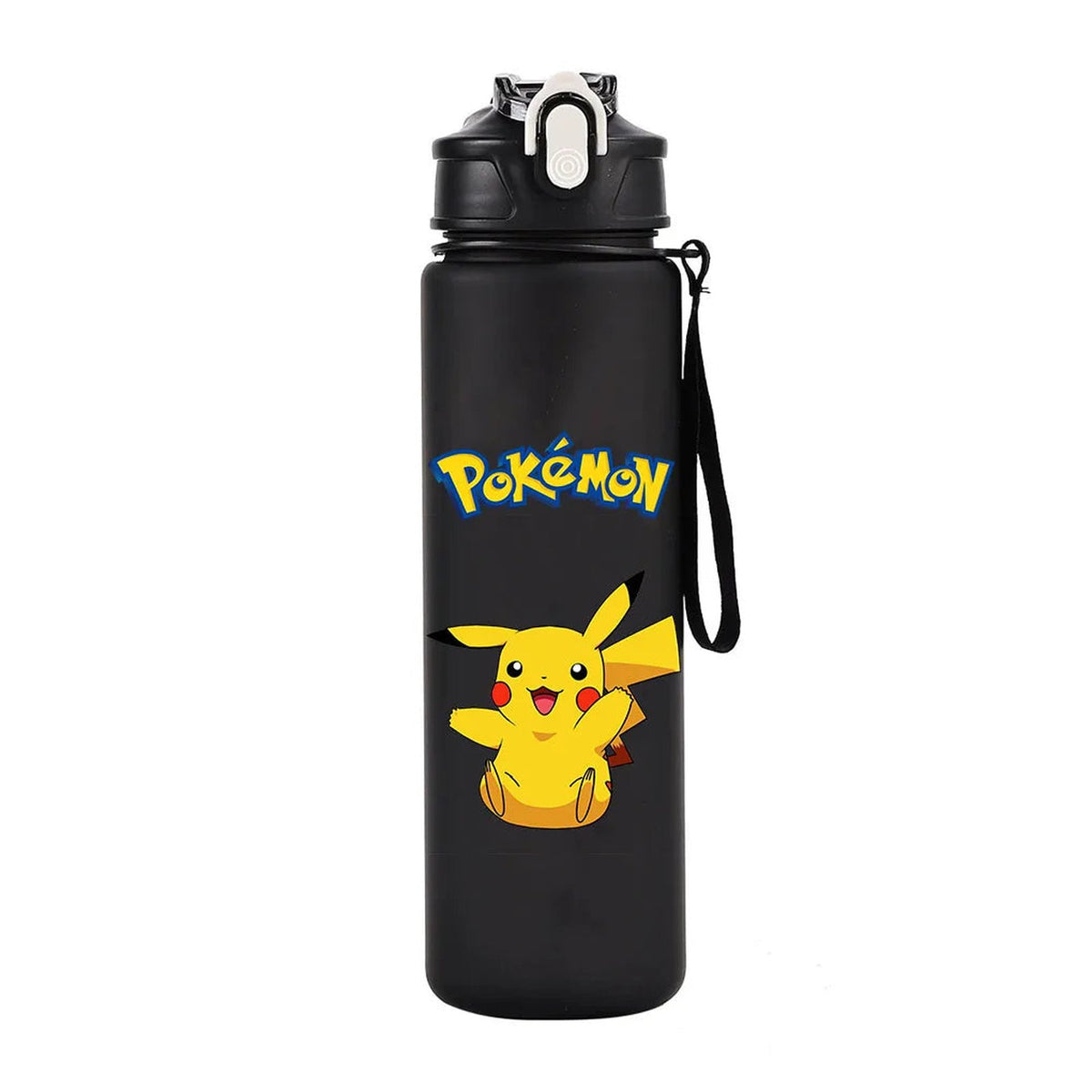 Pokémon water bottle, 700ml – Pikachu B Black