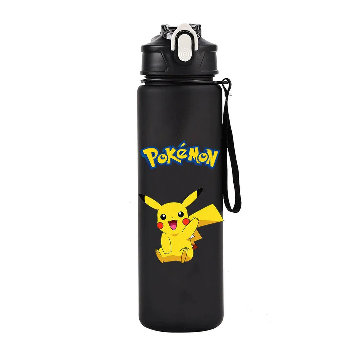 Pokémon water bottle, 700ml – Pikachu Black