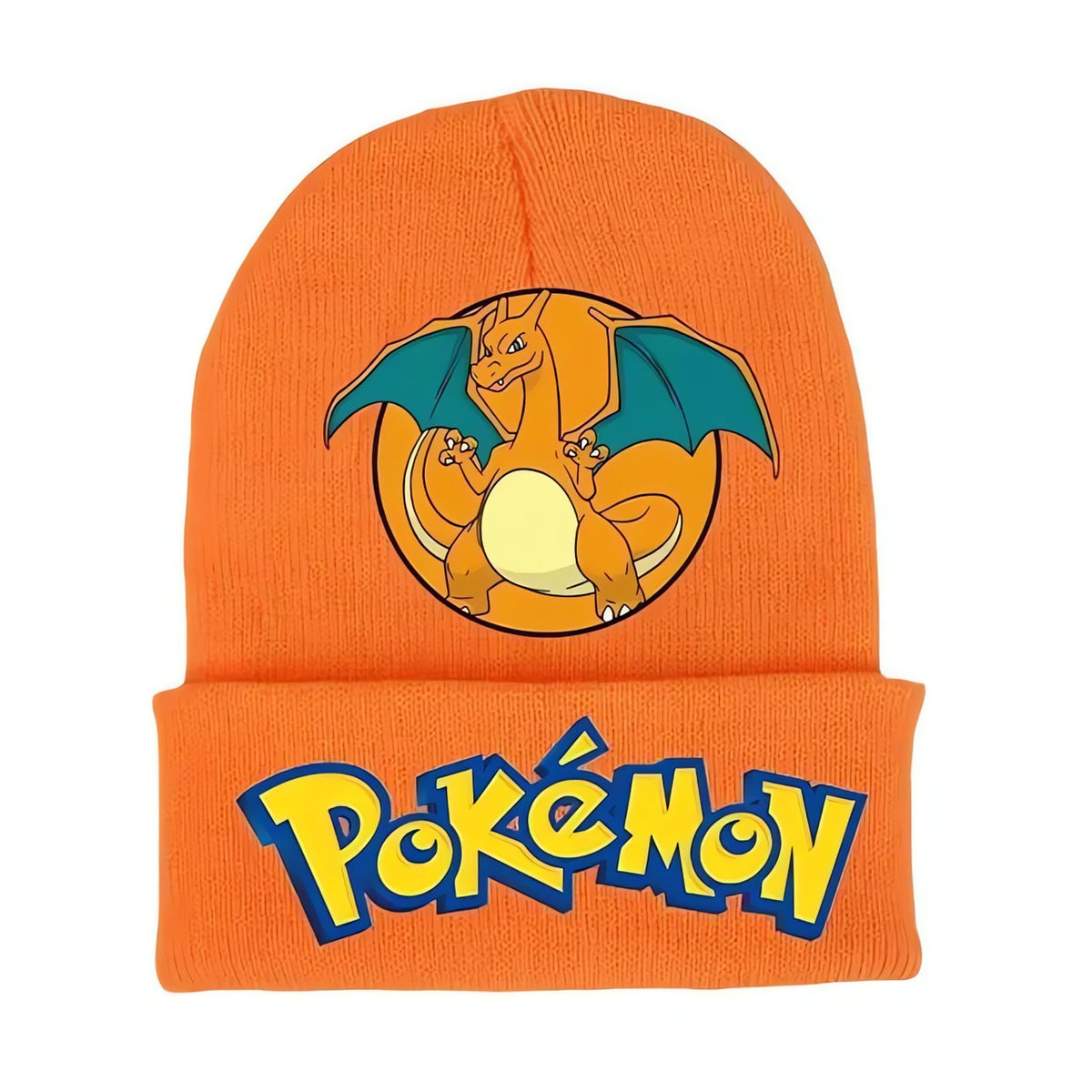 Pokémon winter beanie hat – Charizard Orange