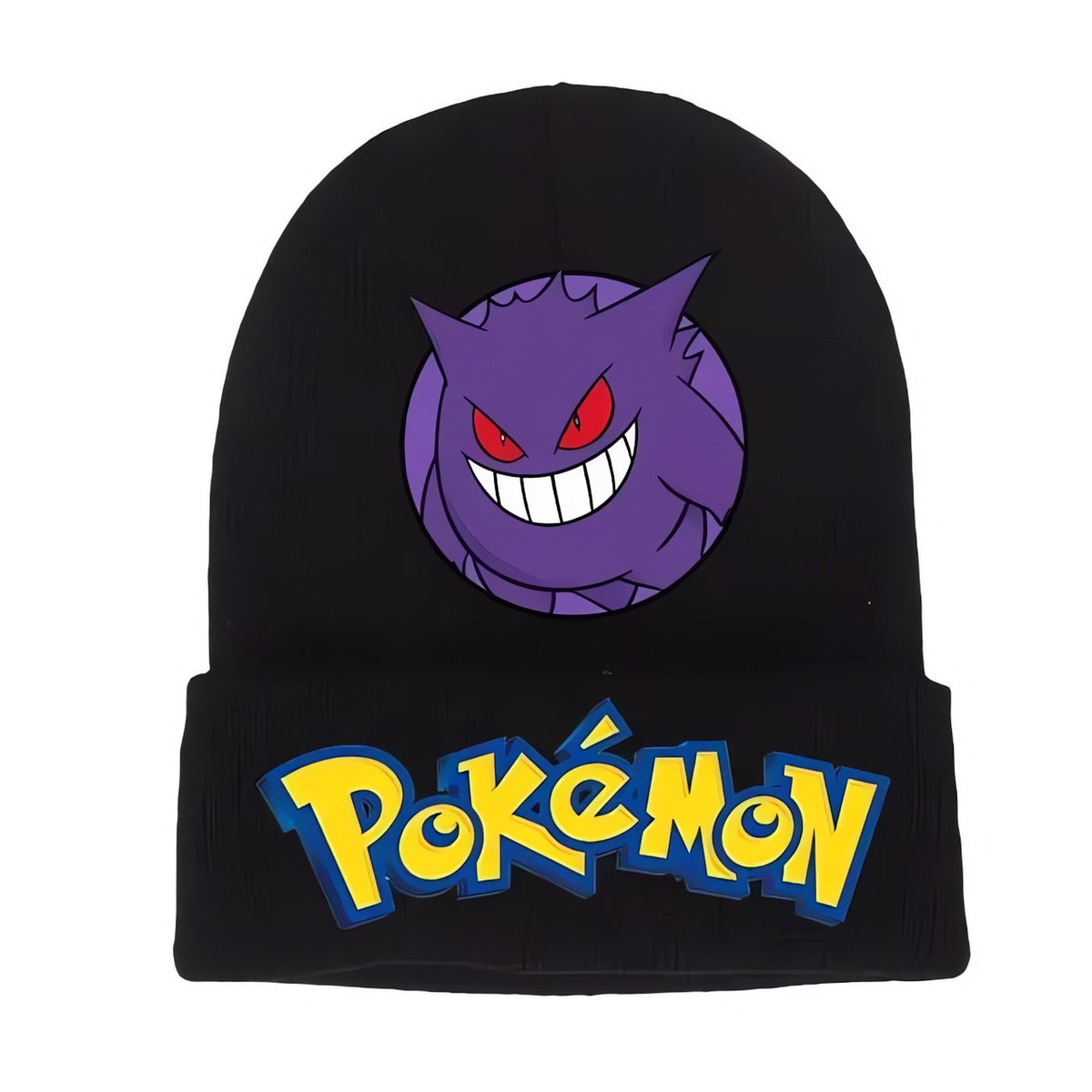 Pokémon winter beanie hat – Gengar Black