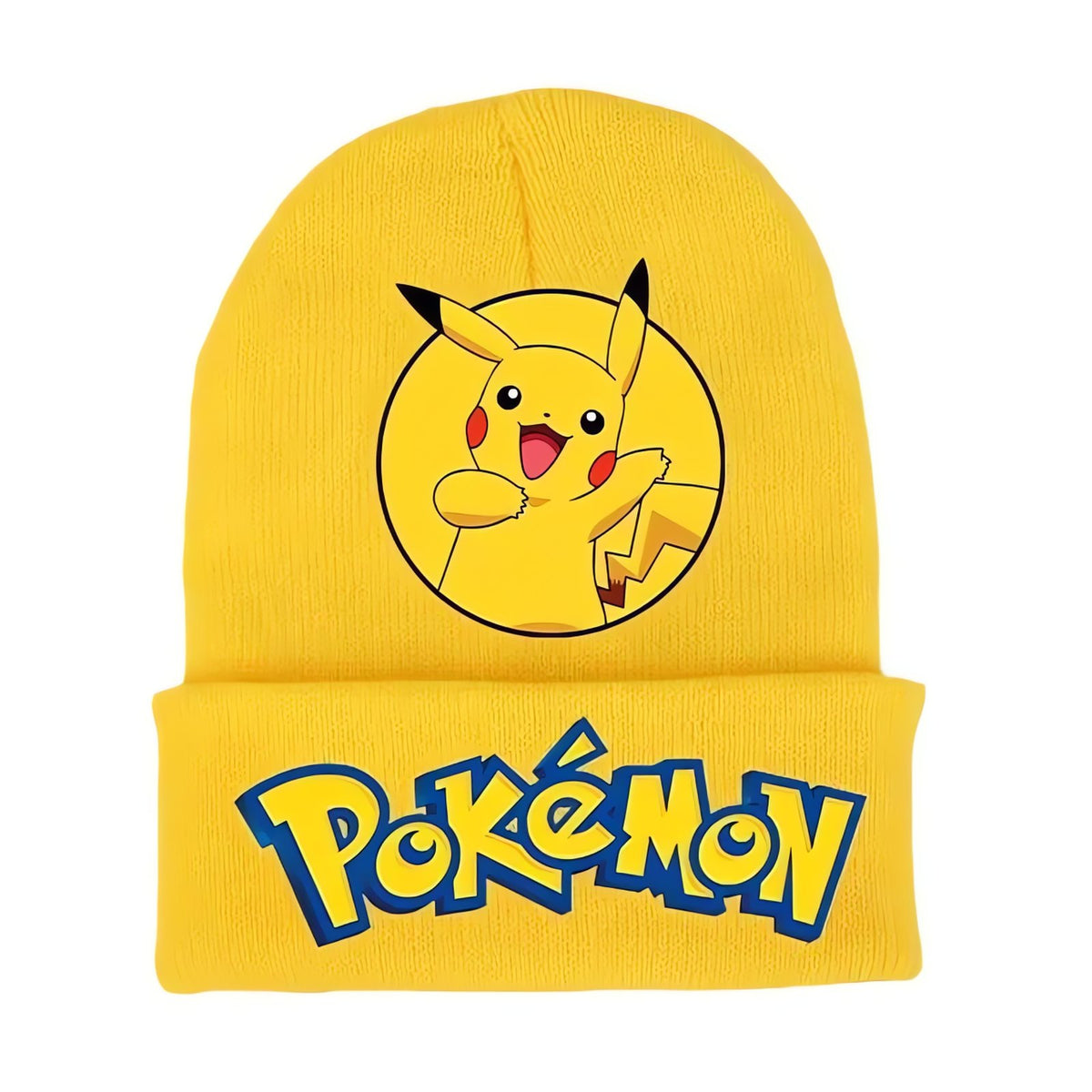 Pokémon winter beanie hat – Pikachu Yellow