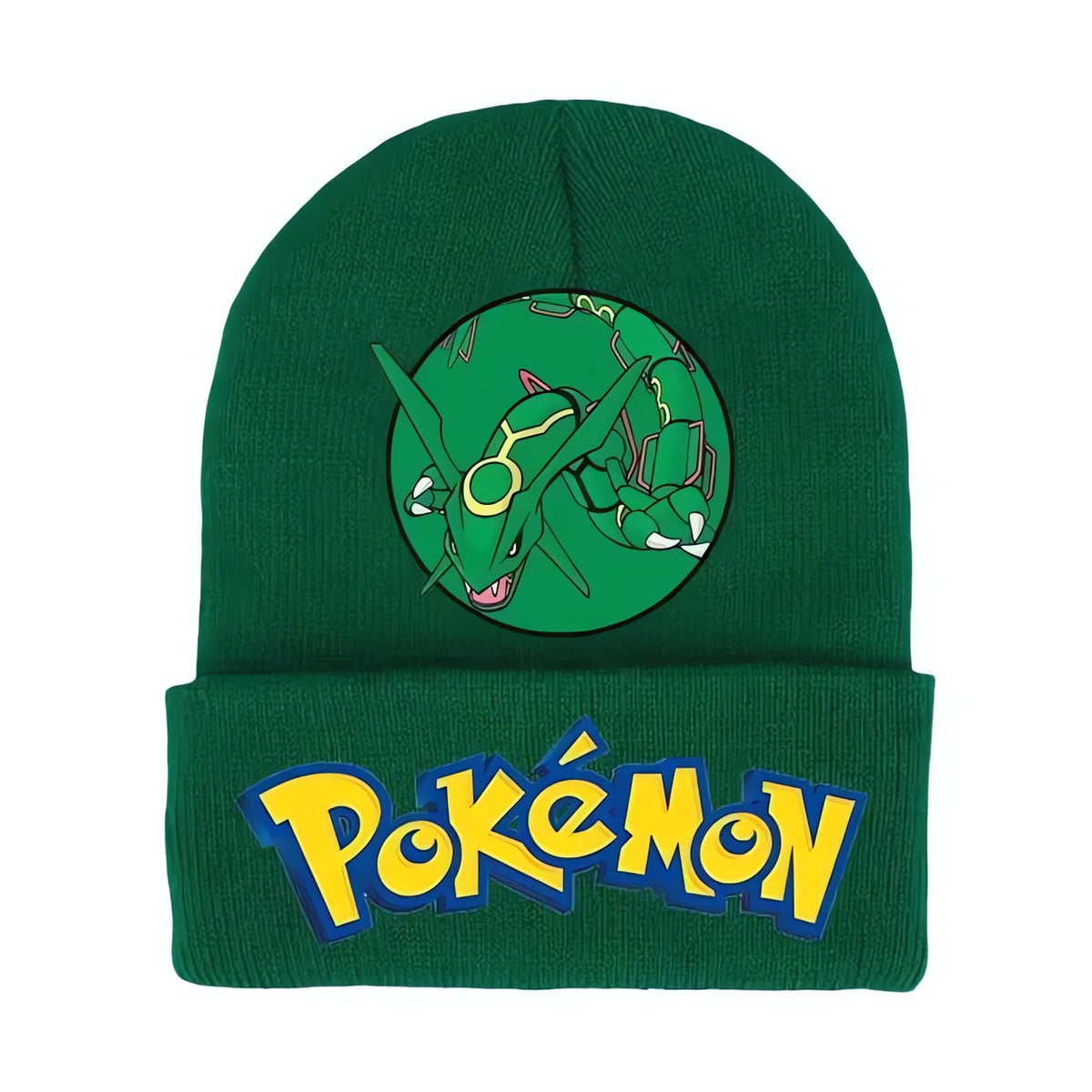 Pokémon winter beanie hat – Rayquaza Green
