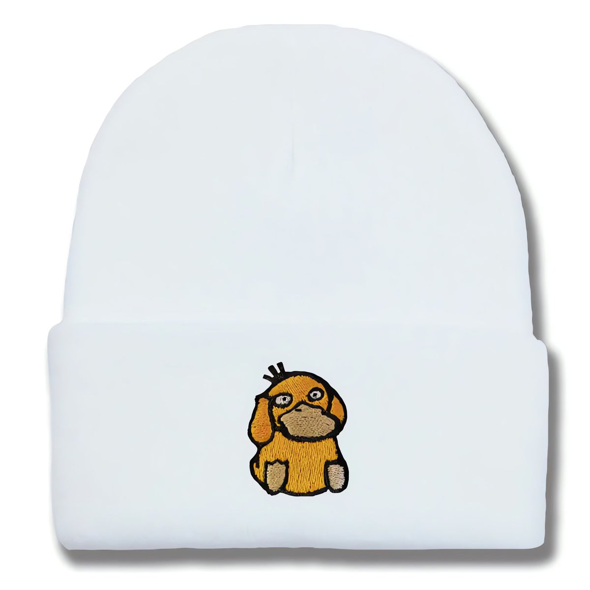 Psyduck winter beanie hat – White