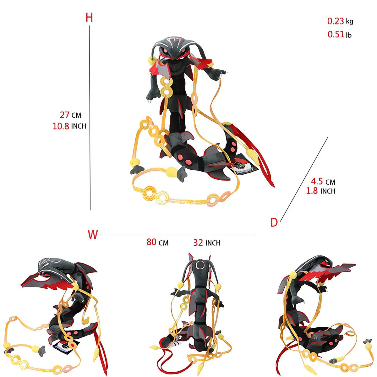 Rayquaza plush toy – Mega Rayquaza