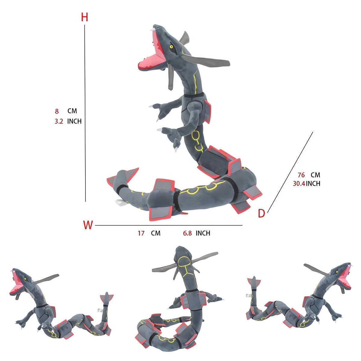 Rayquaza plush toy – Shiny Rayquaza