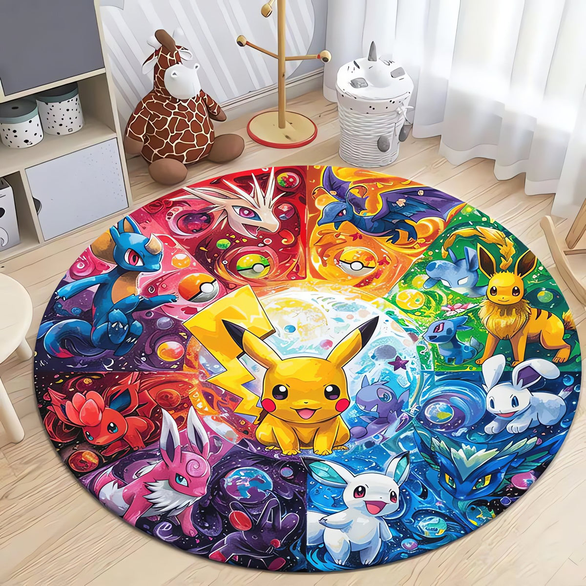 Round Pikachu rug – 4