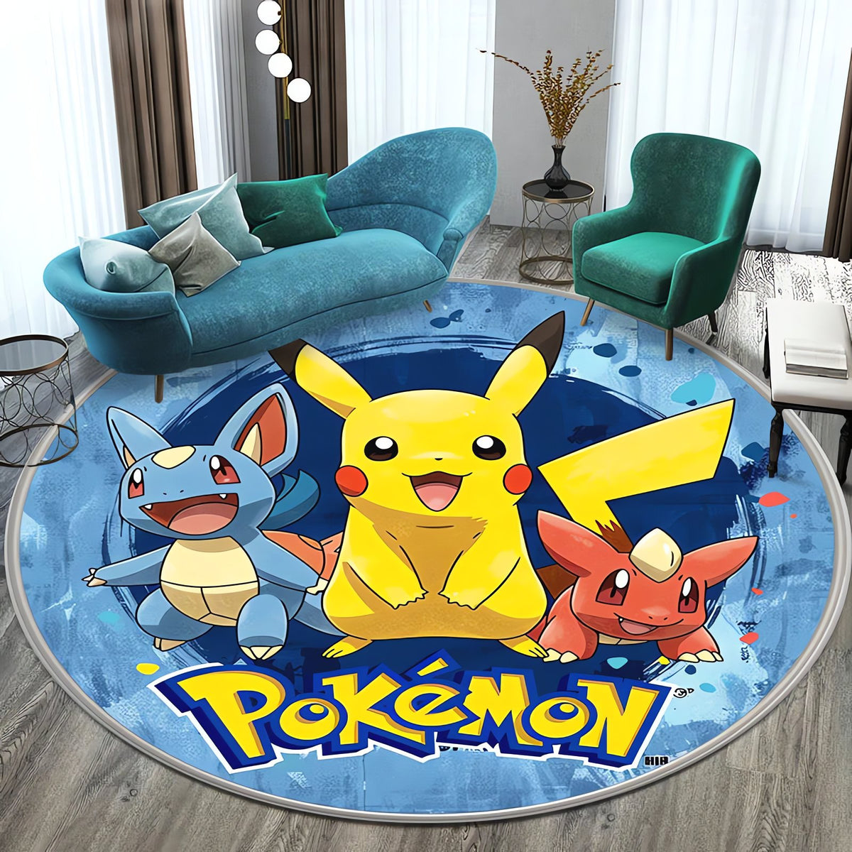 Round Pikachu rug – photo 6