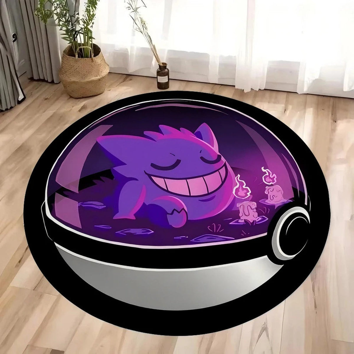 Round Poké Ball rug – Gengar