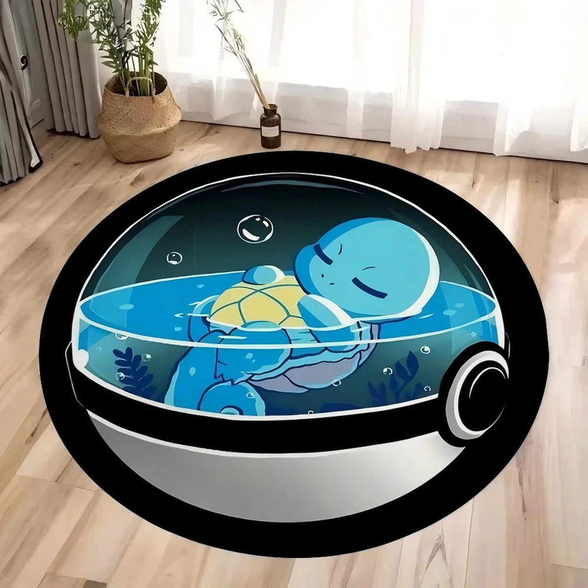 Round Poké Ball rug – Squirtle