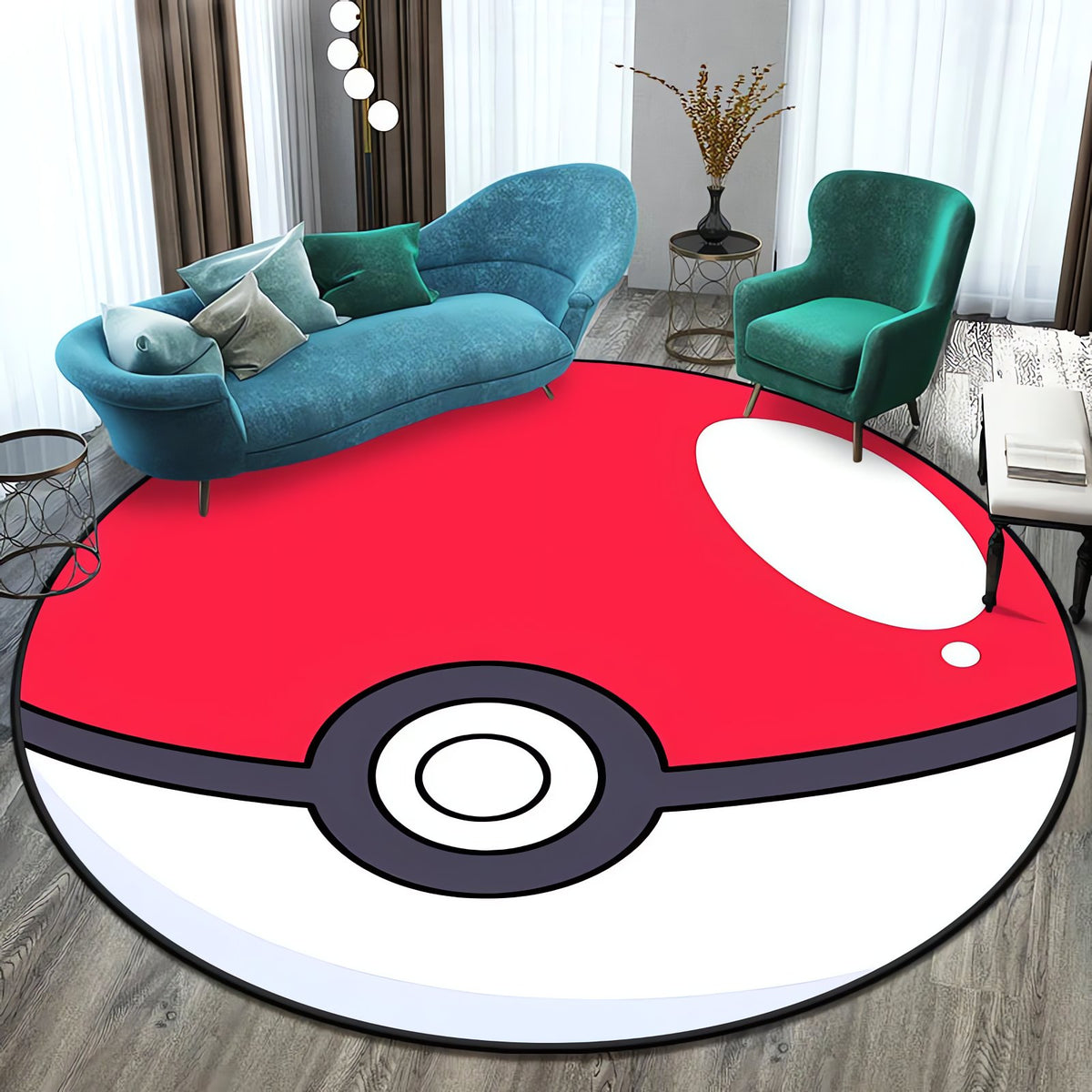 Round Pokémon rug – 80cm