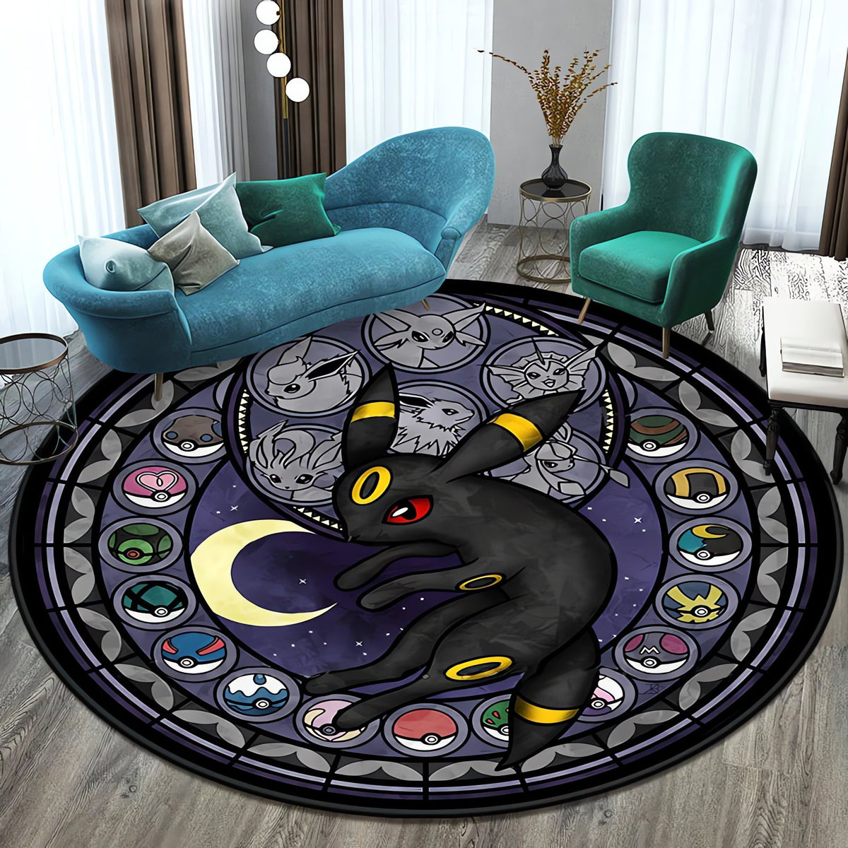 Round Pokémon rug – 80cm
