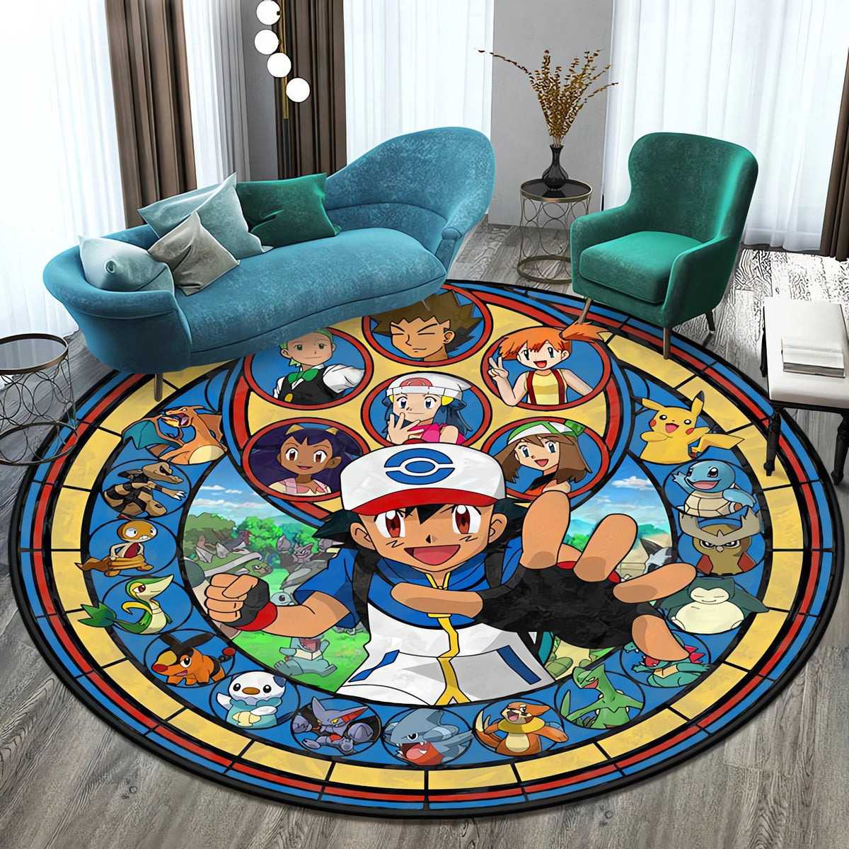Round Pokémon rug – 80cm