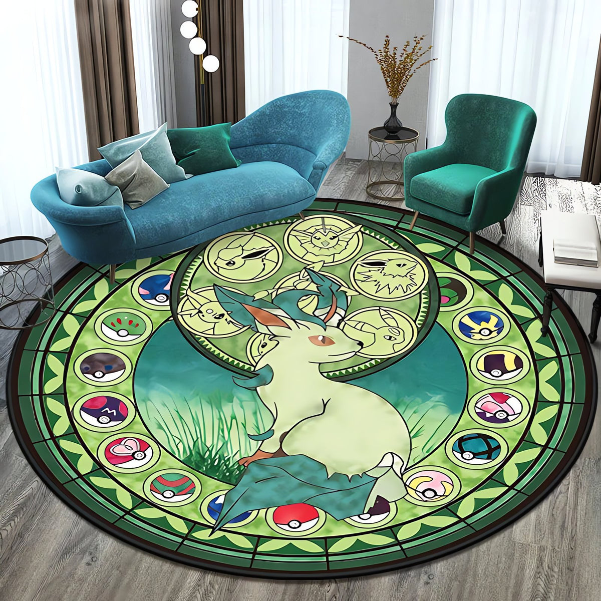 Round Pokémon rug – 80cm