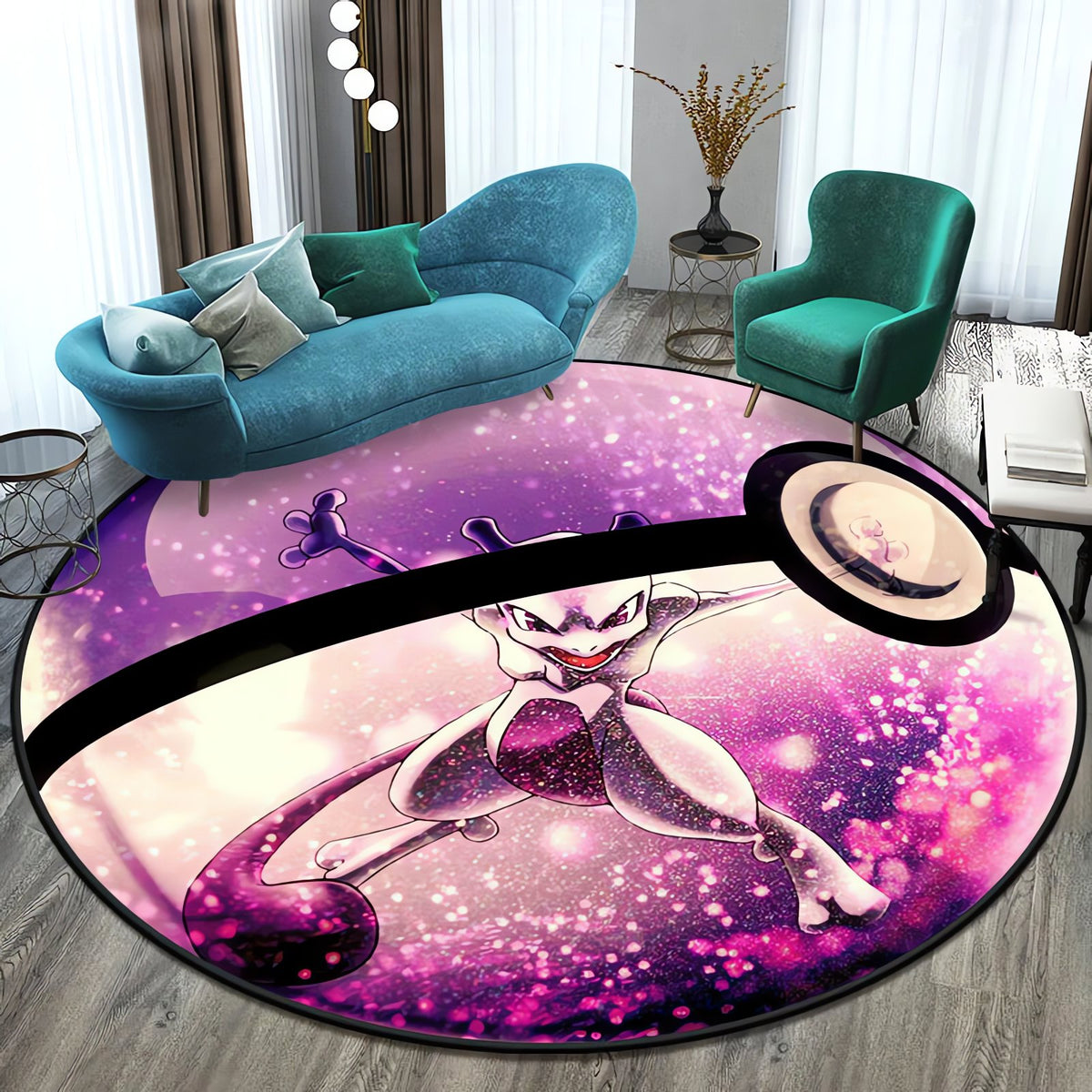 Round Pokémon rug – 80cm