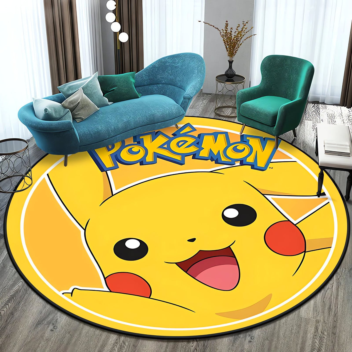 Round Pokémon rug – 80cm