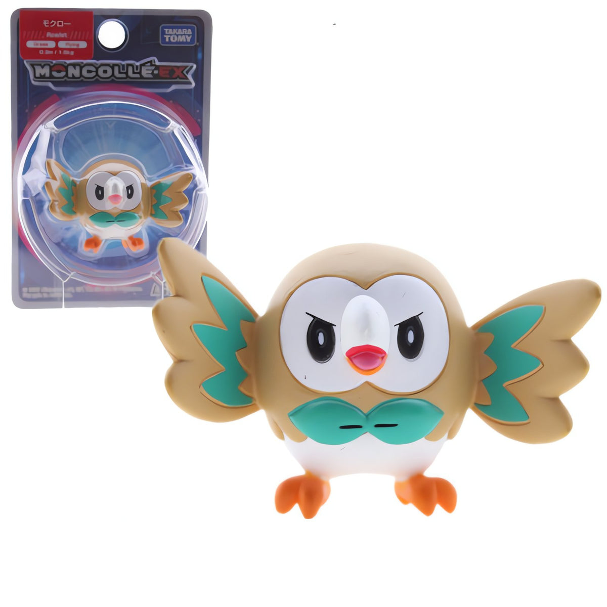Rowlet figure in blister pack