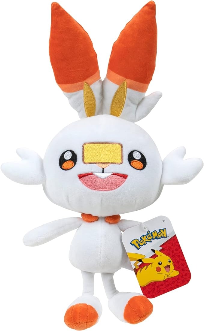 Scorbunny Pokémon plush toy, 22cm