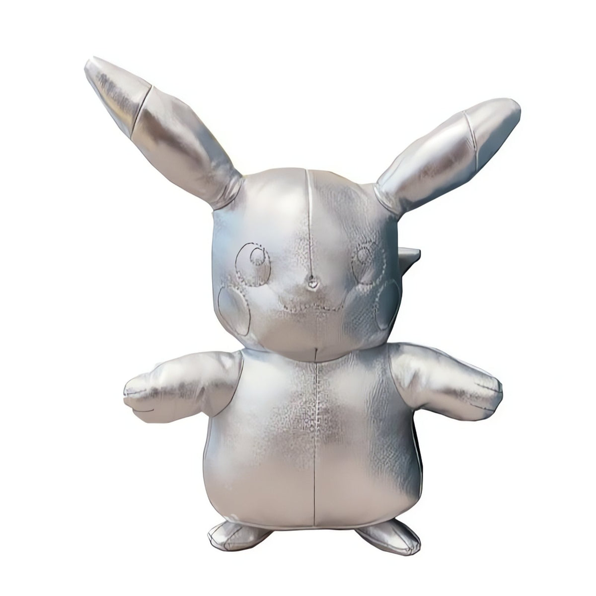Silver Pikachu plush toy, 25cm