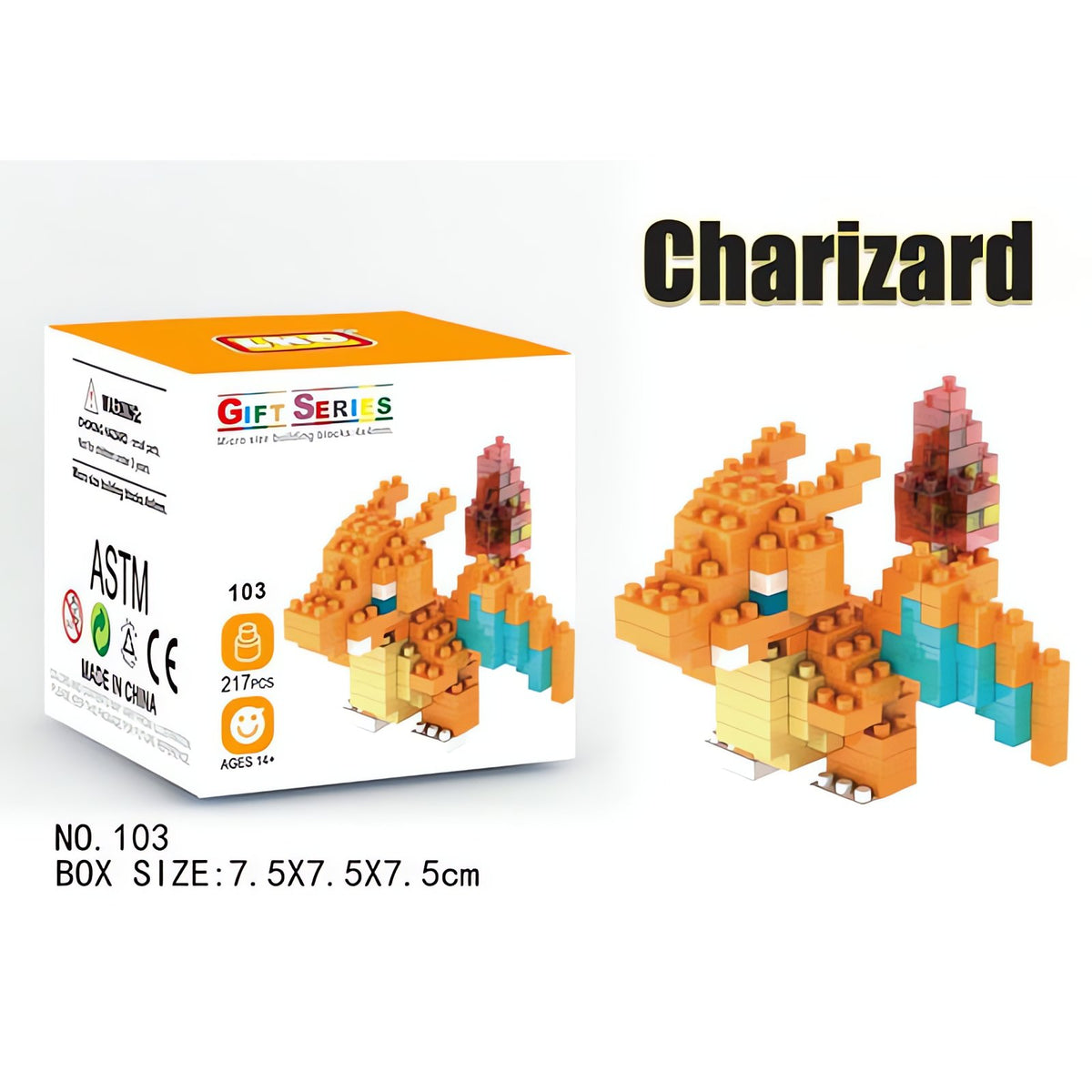 Small Pokémon building block figures – Charizard